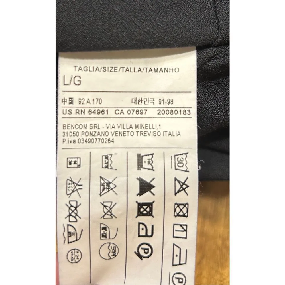 Stile Benetton Womens Knee Length Dress Black Size Large - Image 4