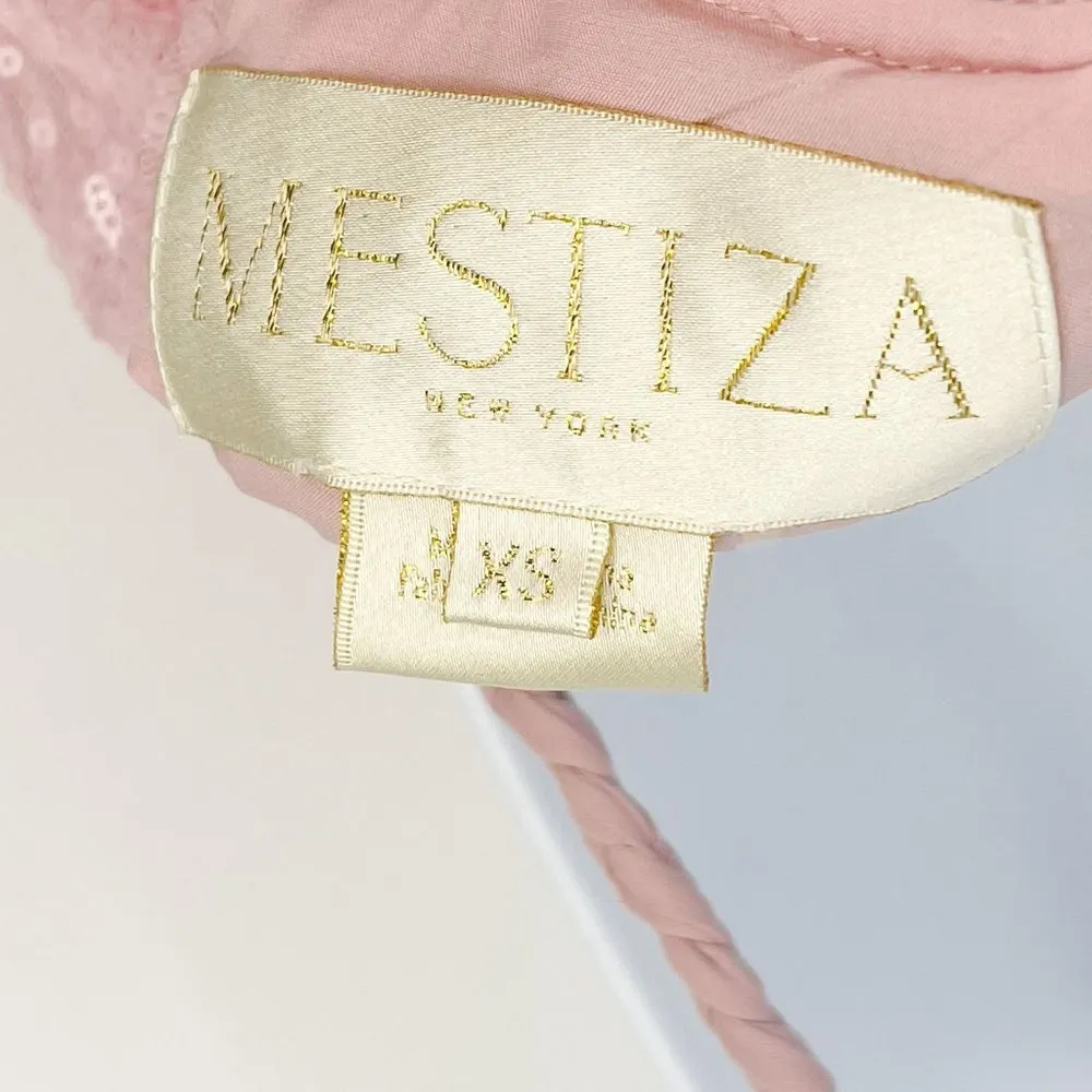 Mestiza New York Margot Sequin Mini Dress Pink Barbiecore Balletcore Sleeveless - Image 13