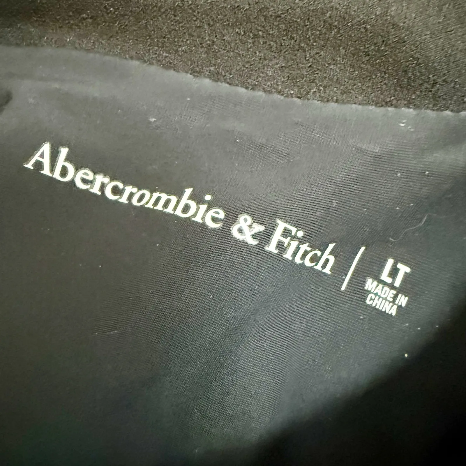 ABERCROMBIE & FITCH | Ruched Knit Mini Dress Black Short Sleeve | Large Tall - Image 9