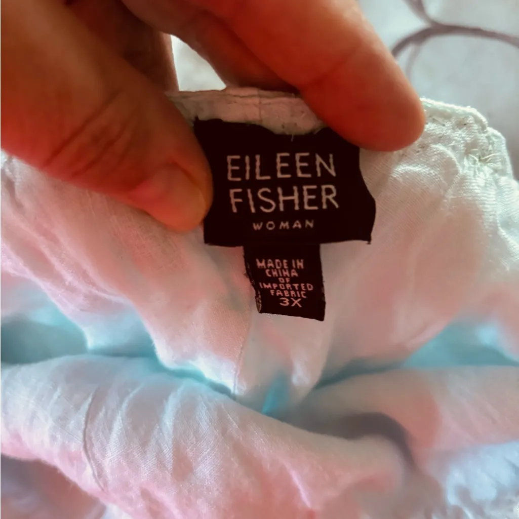 Eileen Fisher Asymmetrical Cream Skirt - Image 4