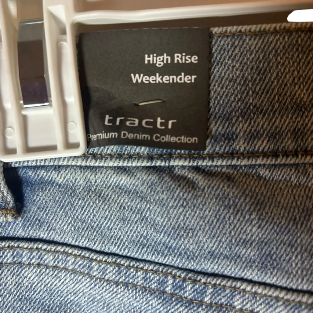 Tractr High Rise Weekender Jeans – Women’s Size 2 / 26 Blue - Image 4