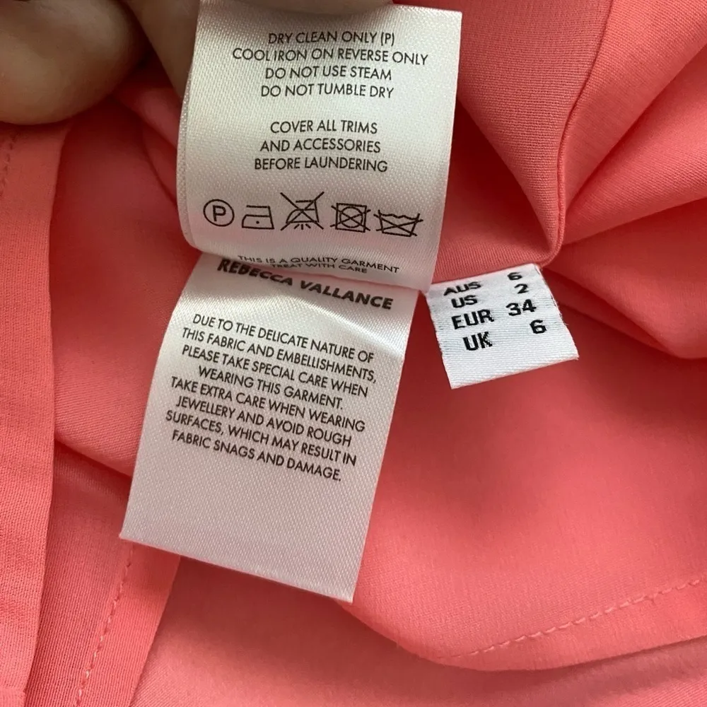 Rebecca Vallance Brydie Crystal Embellished Taffeta Mini Dress Bubblegum Pink Size 2 - Image 12