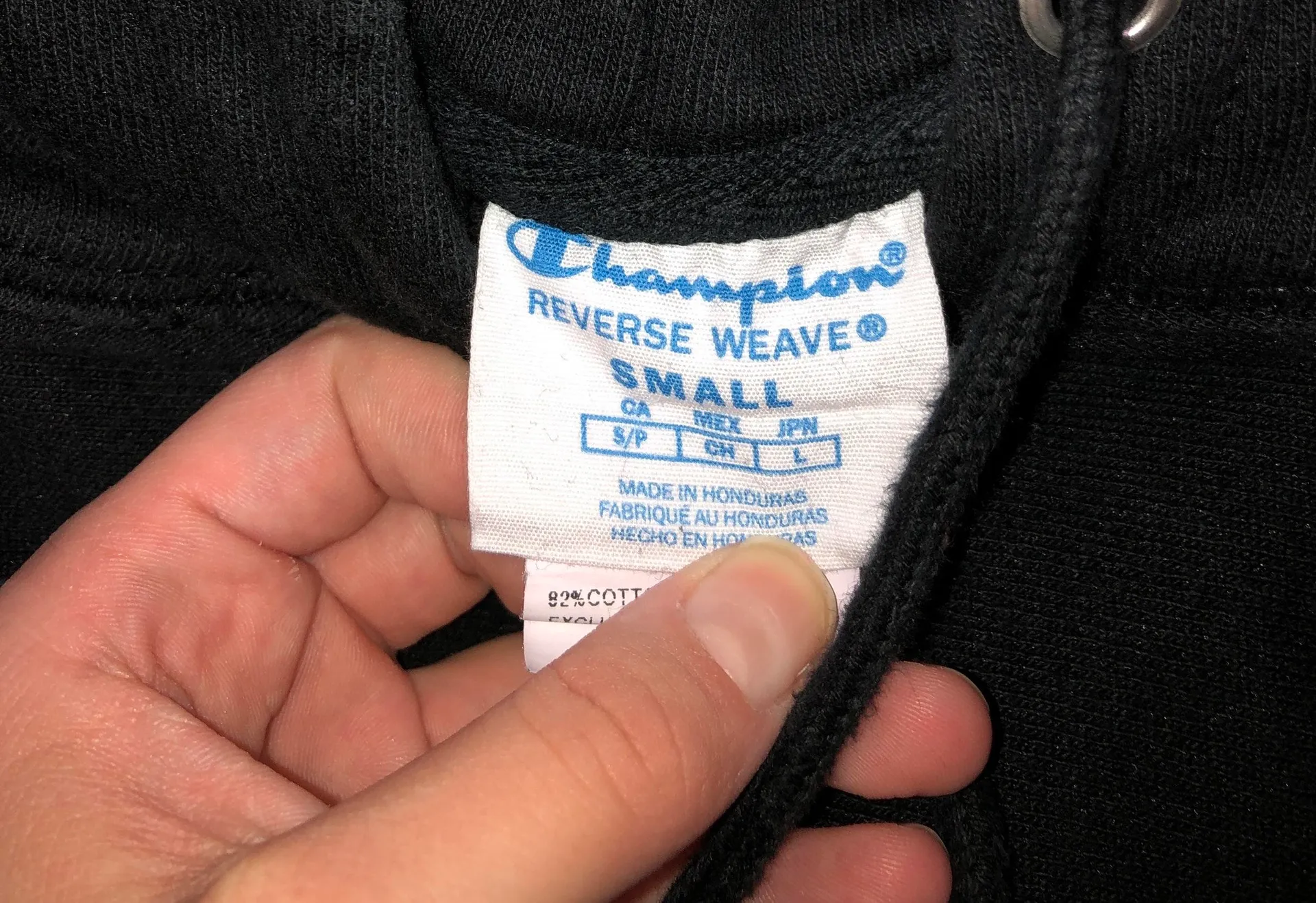 Champion Black Hoodie - Image 4