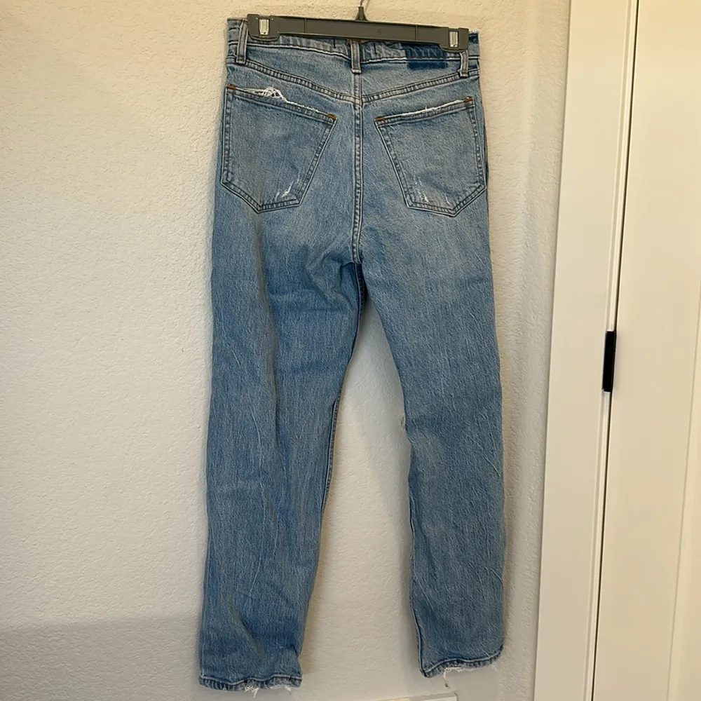 Abercrombie & Fitch The 90's Straight Ultra High Rise Jeans - 27/4 Short - Image 5