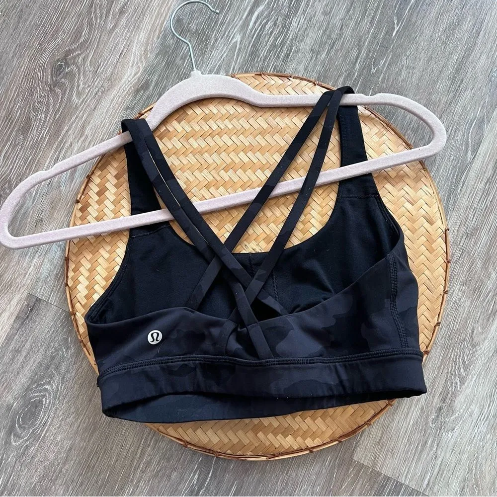 Lululemon Gray camo incognito Energy sports bra Women’s Size 6 - Image 3