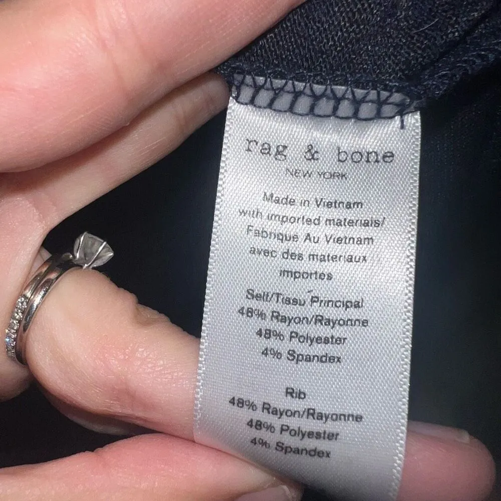 Rag & Bone Wide Stripe Sweater Supreme Quality Cool Shades of Blue - Image 6