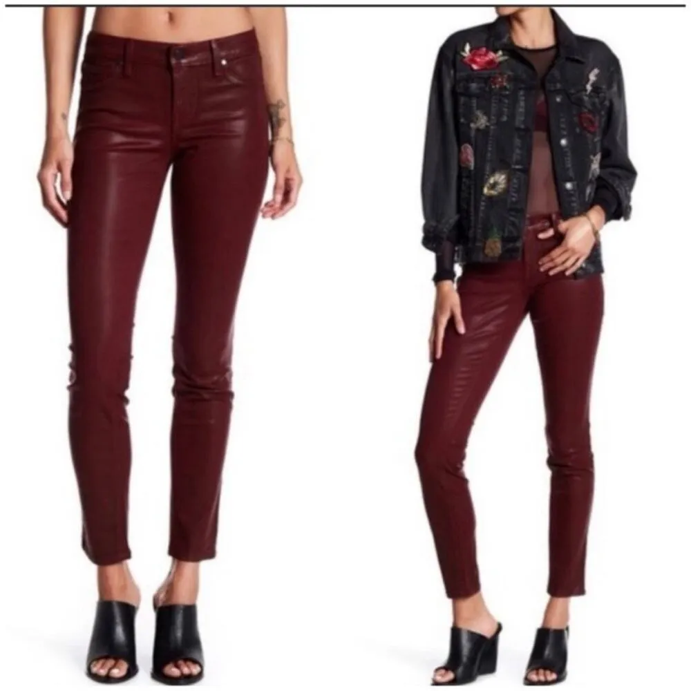 Level 99 Anthropologie Women’s Coated Skinny Jeans Size 8 - Image 7