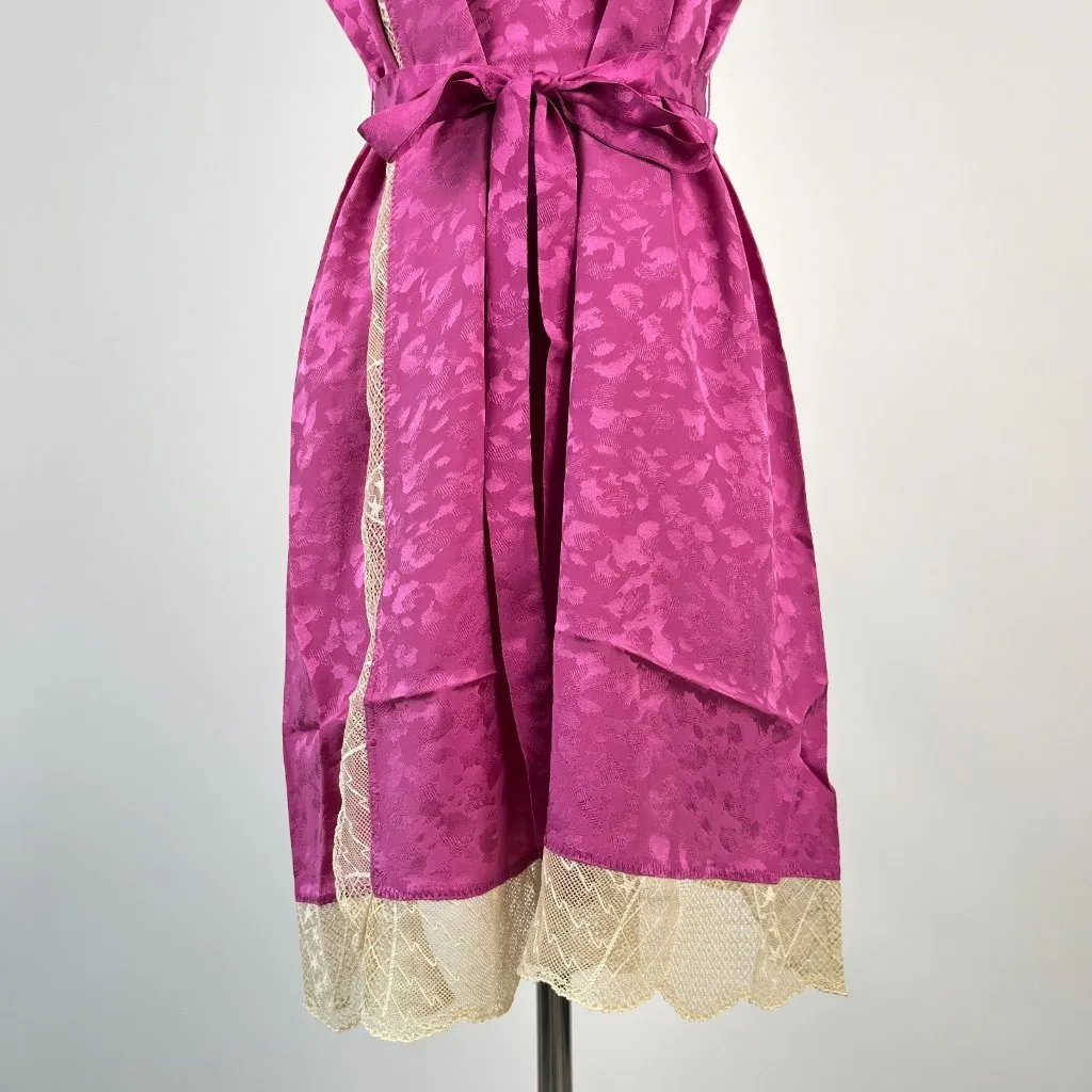 $498 ZADIG&VOLTAIRE Reglisse Silk Lace Pink Mini Dress Size M - Image 4