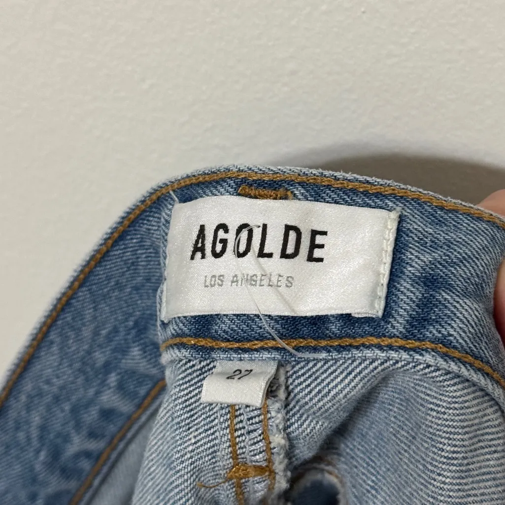 NWOT AGOLDE Criss Cross Denim Skirt Size 27 NEW - Image 3