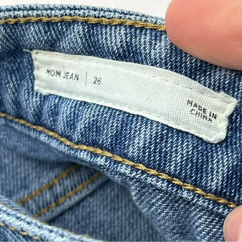 Pacsun Mom Jean Size 26 Womens Denim‎ Blue Five Pockets 90s 80s High Waist *FLAW - Image 4