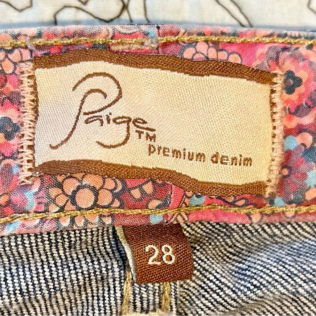 PAIGE Premium Denim Bell Canyon Distressed Flare Jeans - Women’s Size 28 - Image 11