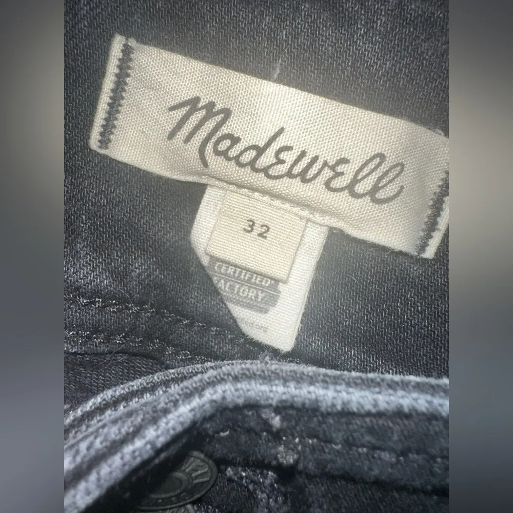 Madewell The Perfect Vintage Jean in True Black Wash: Tuxedo Edition EUC Size 32 - Image 9