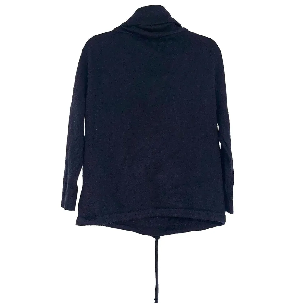 Woolrich Cashmere Cowl Neck Long Sleeve Navy Pullover Sweater XS - Image 2