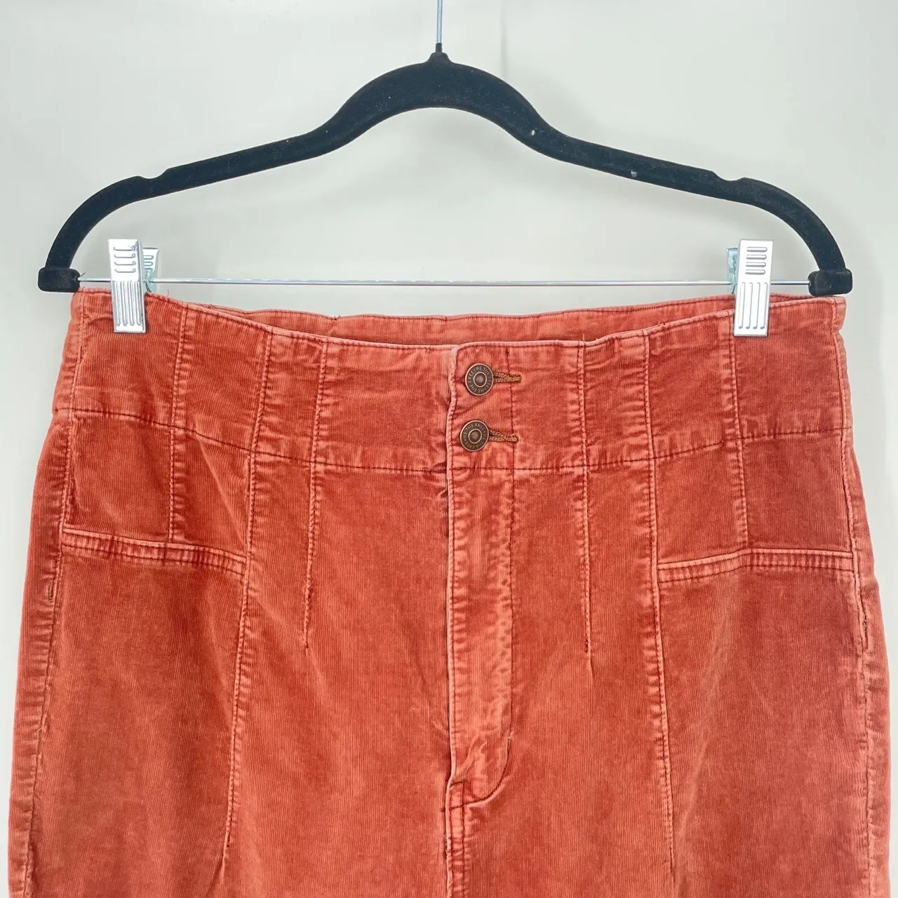WE THE‎ FREE Women's Sunburn Retro High Waist Jayde Corduroy Flare Jeans Size 32 - Image 7