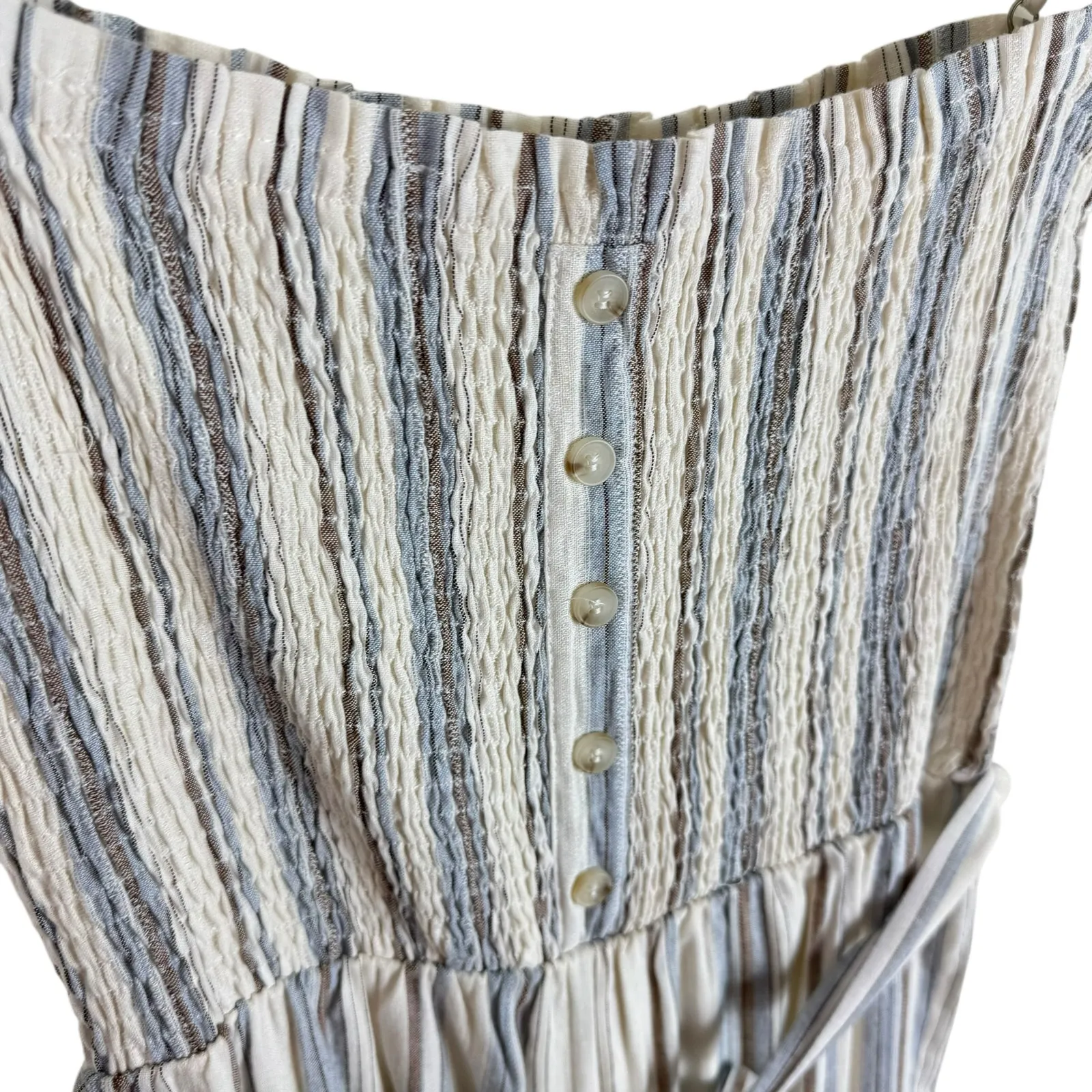 Paper Crane Striped Sleeveless Romper Jumpsuit Large - Image 3