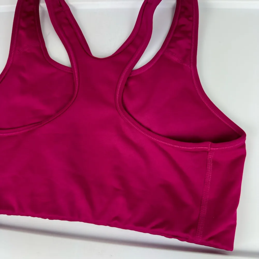 Nike Dri Fit Sports Bra Magenta Pink Sz Large Nike Swoosh Activewear - Image 7