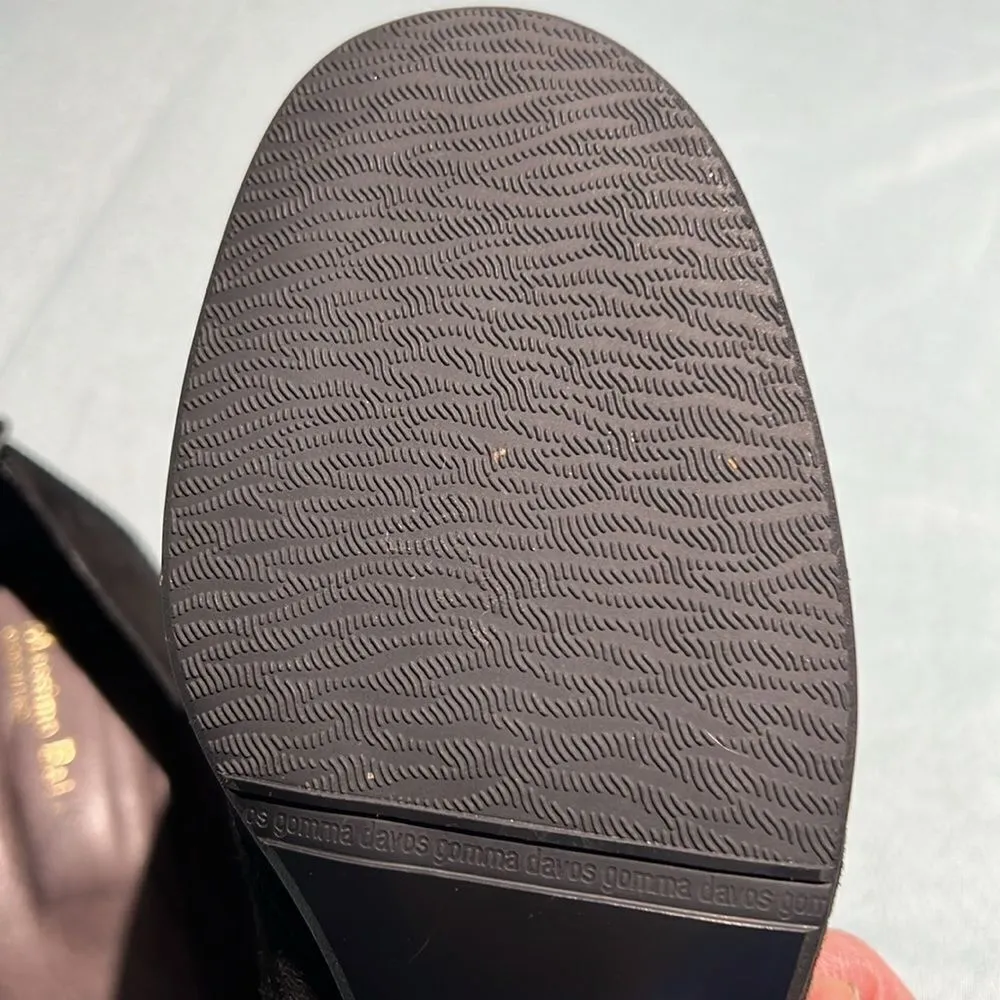 Massimo Baldi Suede Block Heels Black Size 10B. B56 - Image 12