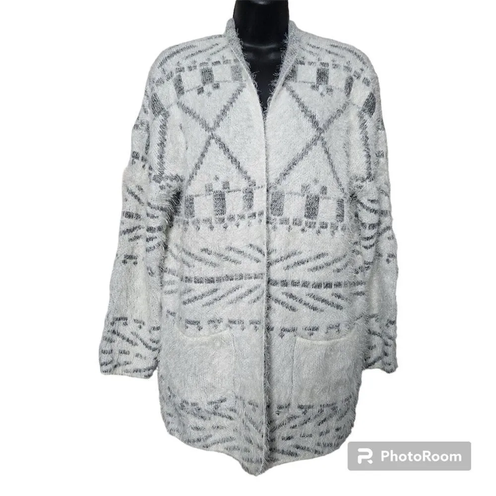 ✨Printed Long Sleeve Eyelash Cardigan✨ - Image 3