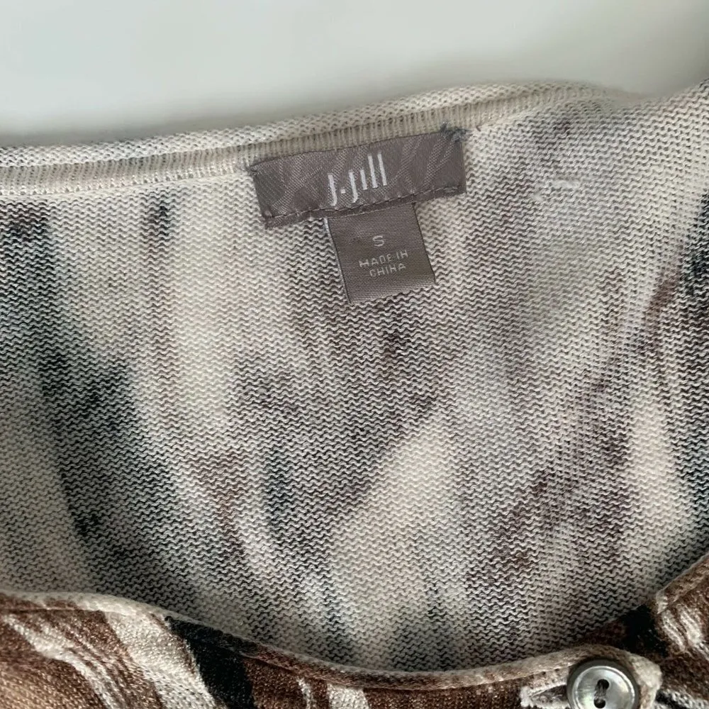 J.Jill  Button Up Cardigan Sweater in Linen Cotton - Image 6