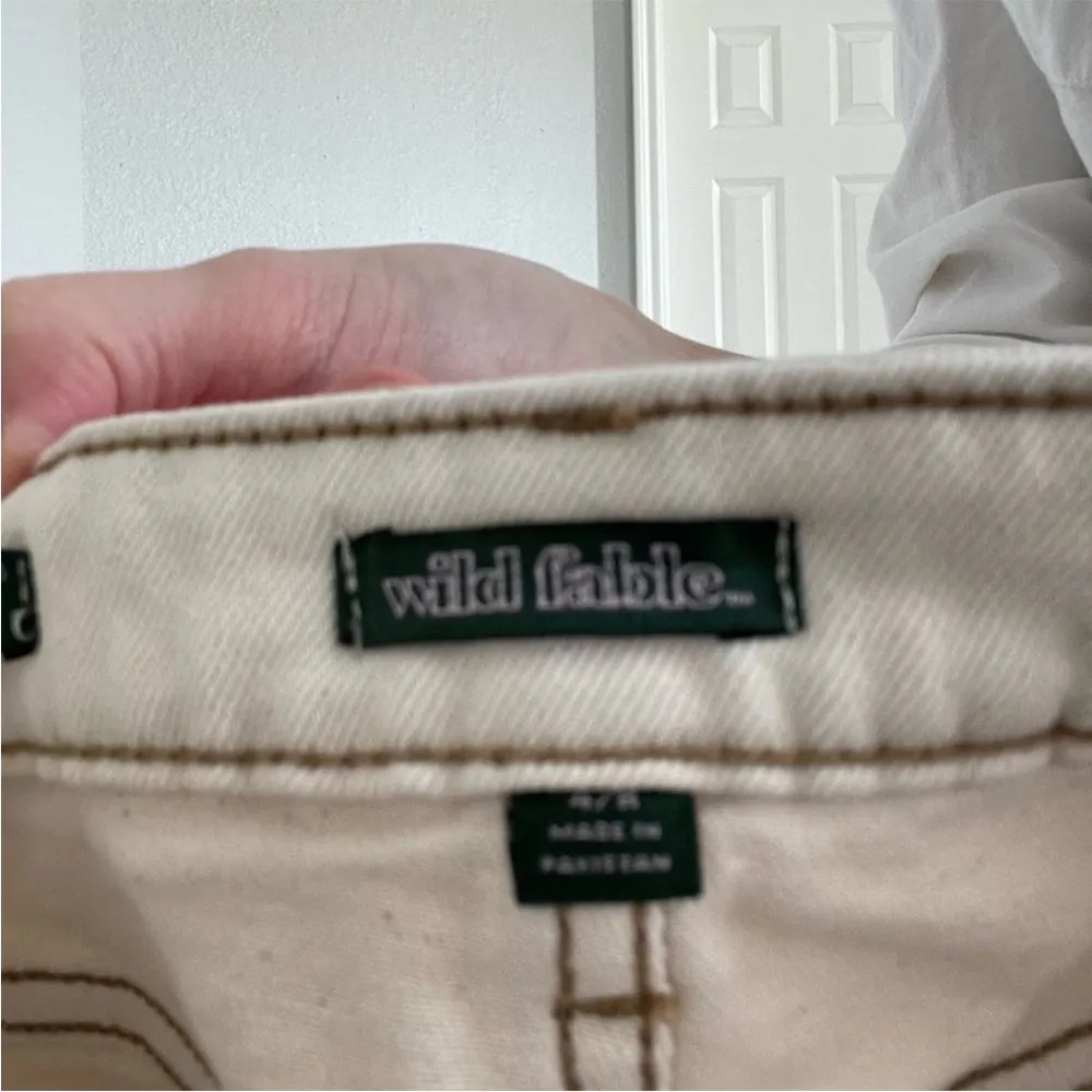 Wild Fable Cream Rolled High Rise Shorts - Image 4