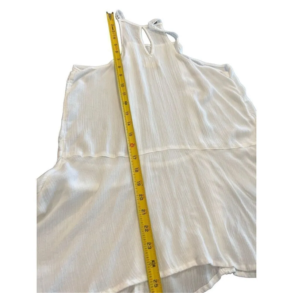 Hollister white Ruffle Hem mini Dress size S - Image 2