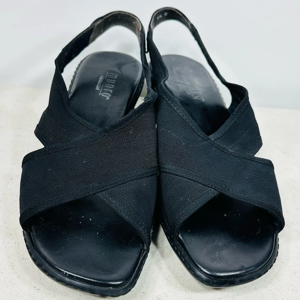Munro Women's Elegant Black Sandals size 6,5W - Image 3