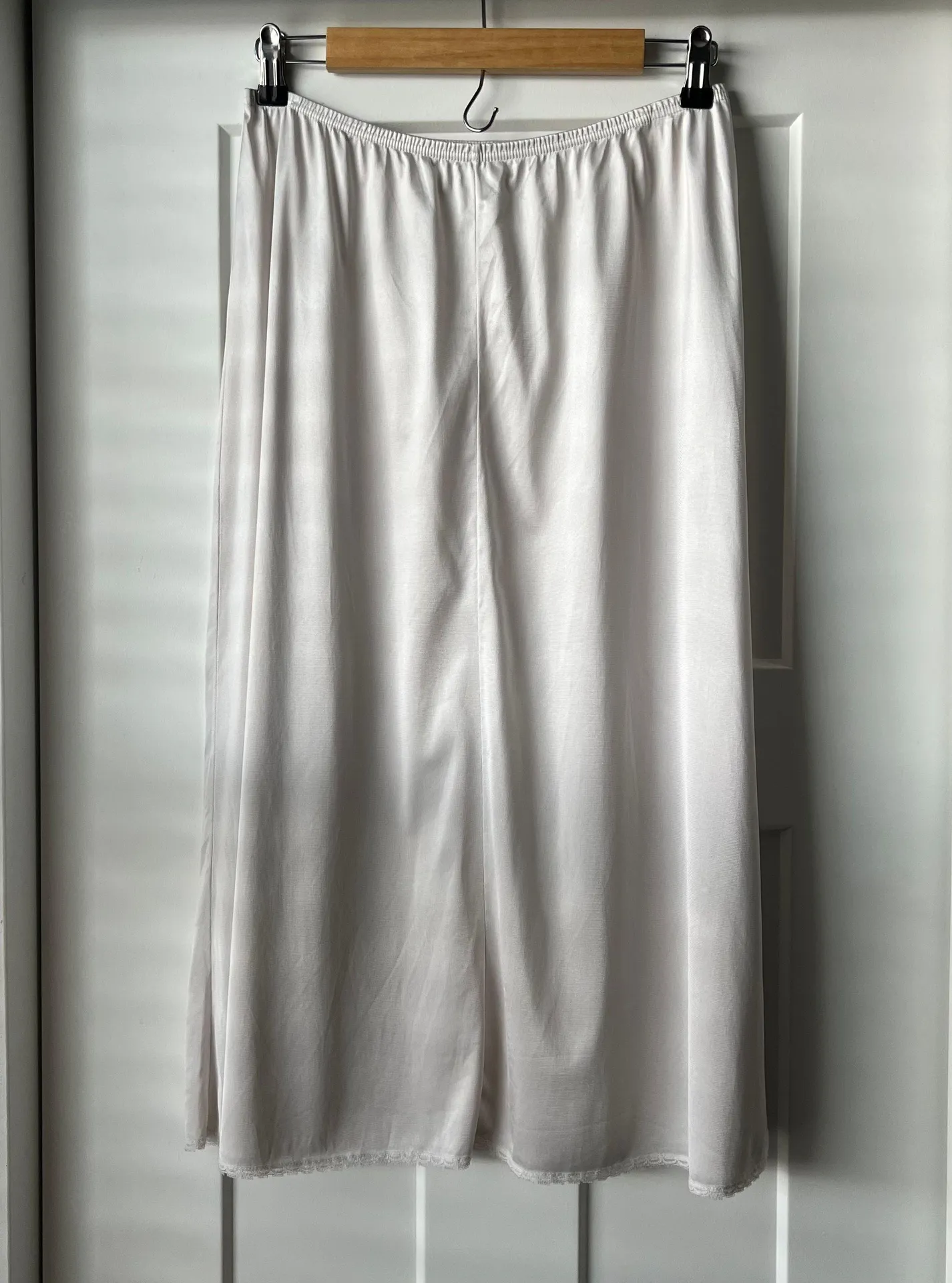 Vintage White Slip Skirt - Image 4