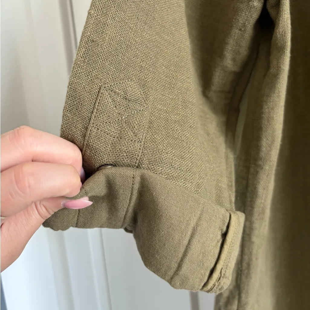 NWT AG Adriano Goldschmied Olive Green Japanese Fabric Maura Jacket - Image 5