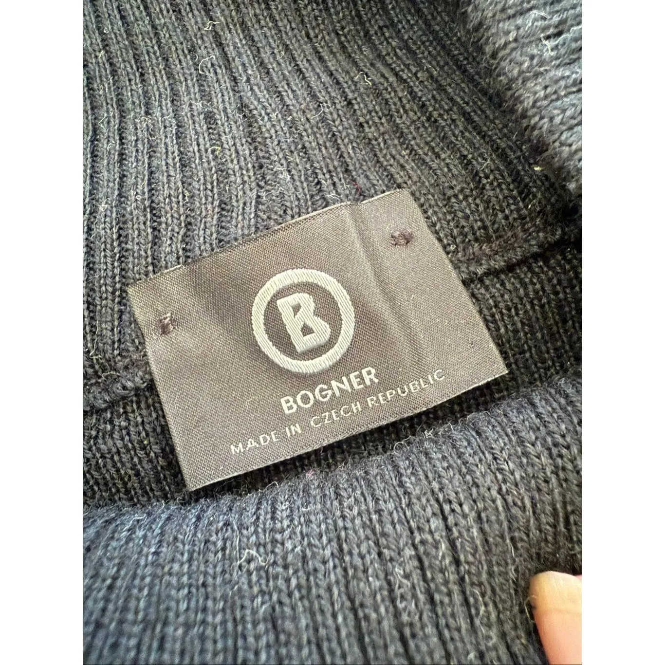 Bogner Black Mock Neck Colorful Embroidered Flowers Ski Sweater Wool Blend M Size M - Image 7