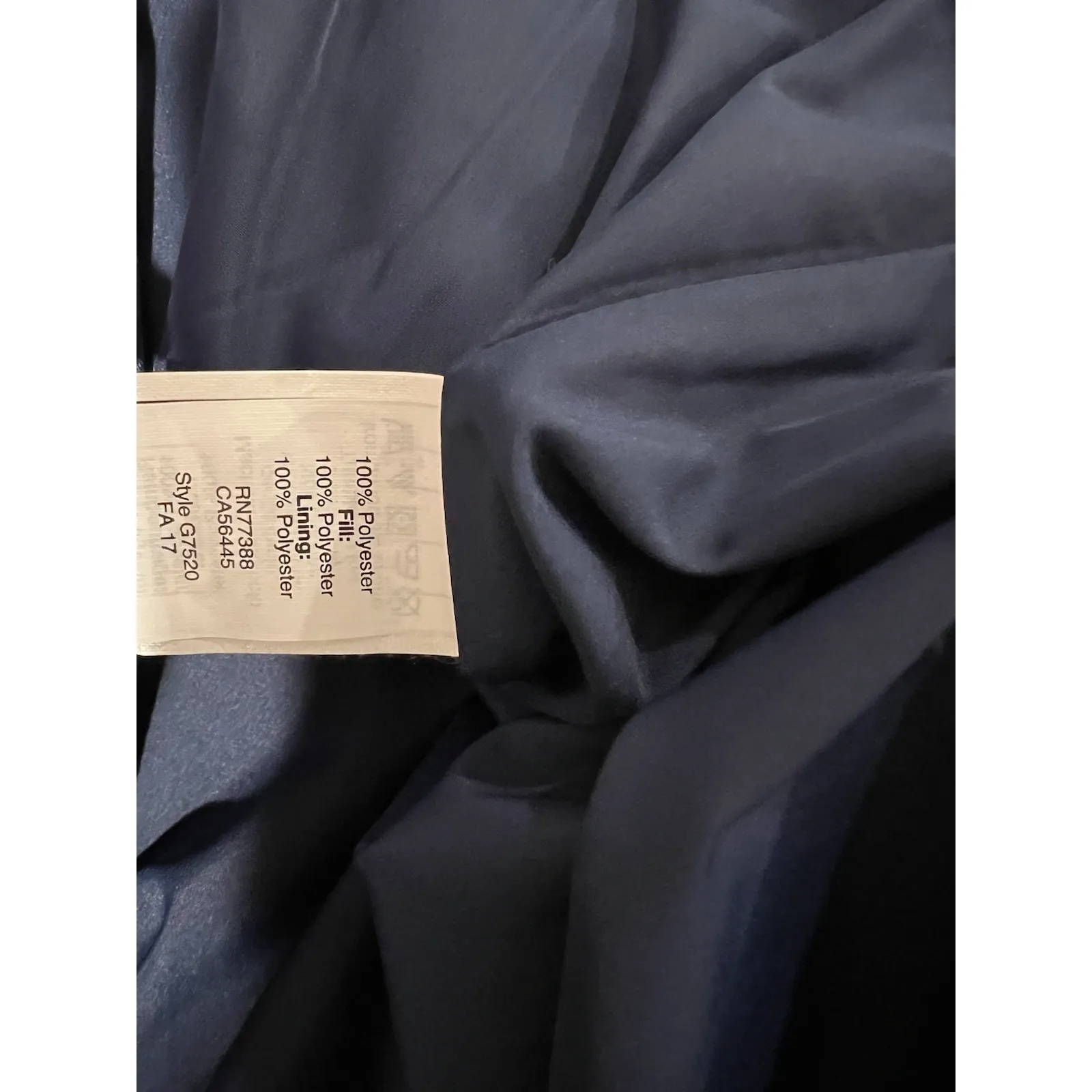 J Crew Quilted Full Zip Puffer Vest Size Medium Womens Dark Navy Blue Outdoor XL - Image 4