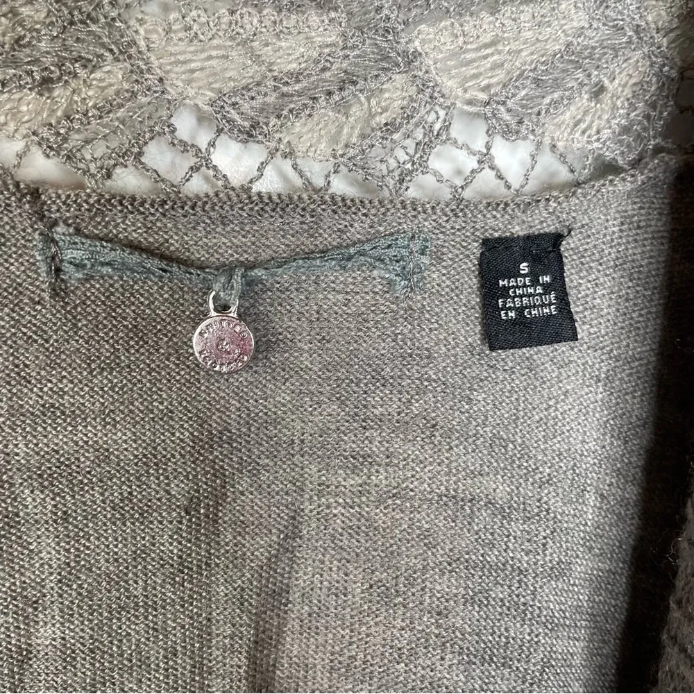 Knitted & Knotted Messina Open Front Wool Blend Cardigan Size Small - Image 8