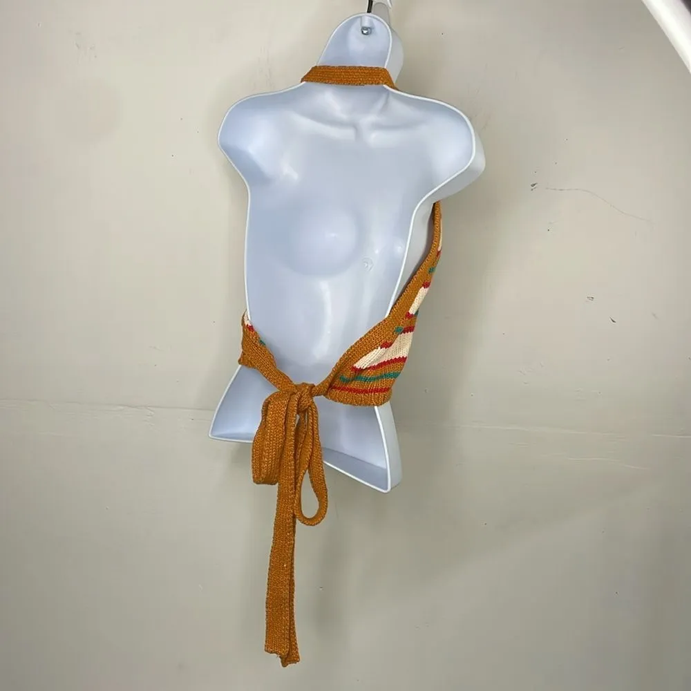 Zara Knit halter top multicolor size Small - Image 5