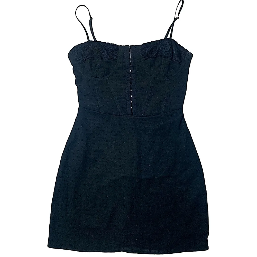 • Pacsun LA Hearts lace trim corset mini dress black xsmall - Image 4