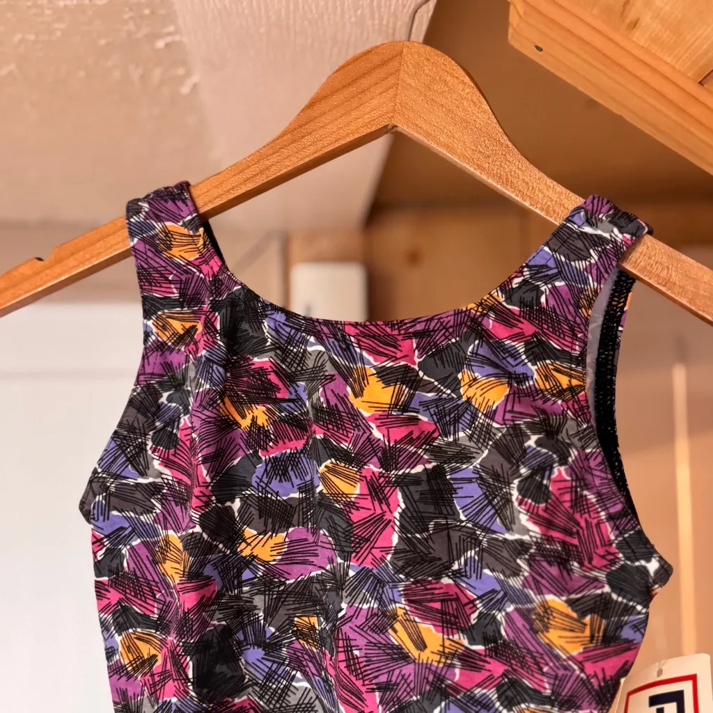 Vintage 80s 90s Reebok One Piece Swimsuit Women's NWT Made in USA 100% Cotton S - Image 6