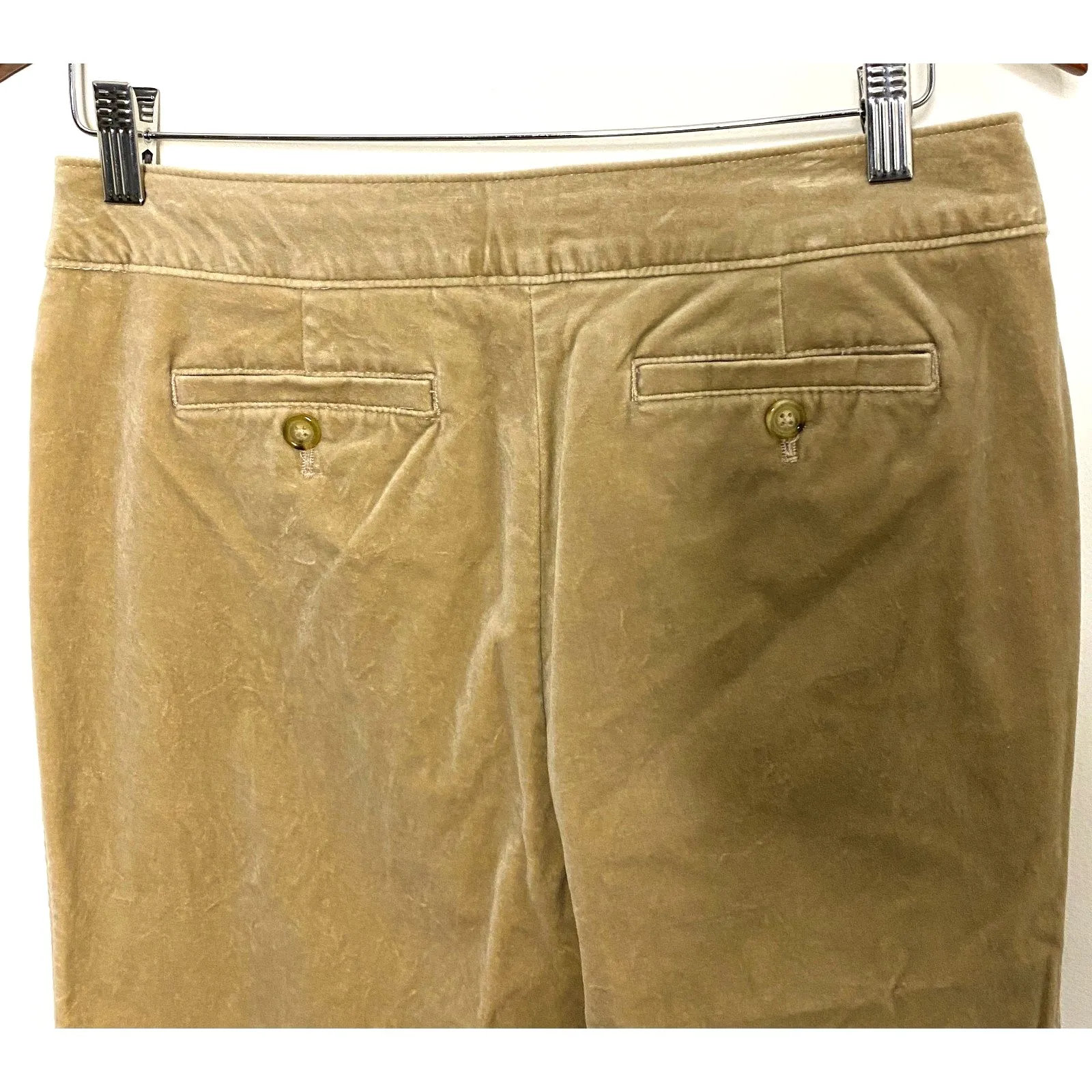 George Me by Mark Eisen Dress Camel Suede Feel Cotton Pants Sz 6 - Image 5