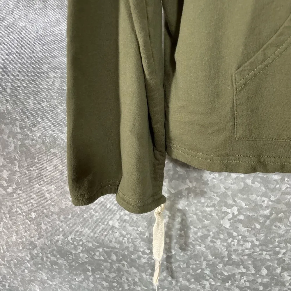 Zaful Women's Army Green Plus Size Cropped Sweatshirt - Size 3X - Cowl Neck Top - Image 4