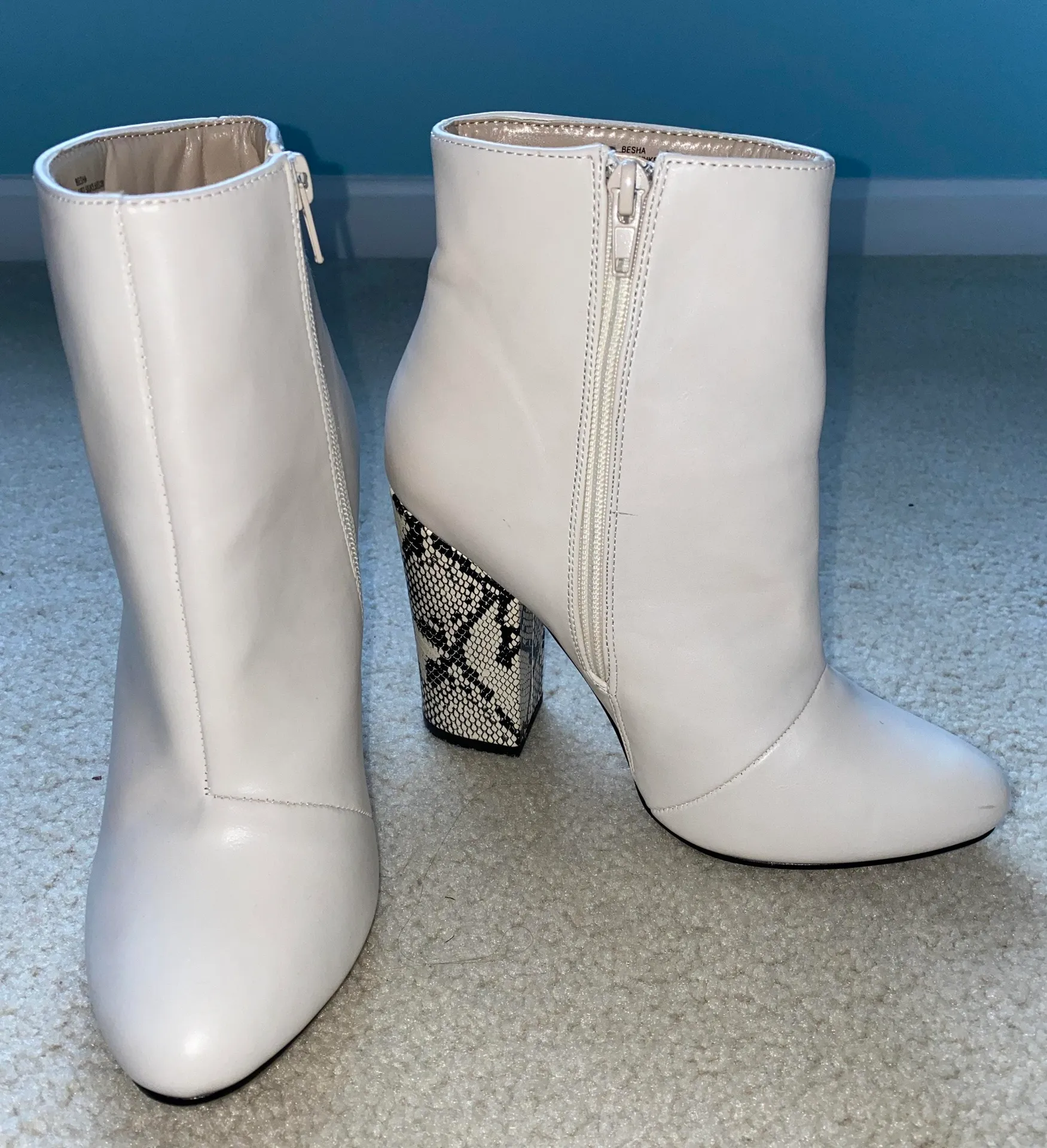 JustFab Snake Skin Booties - Image 3