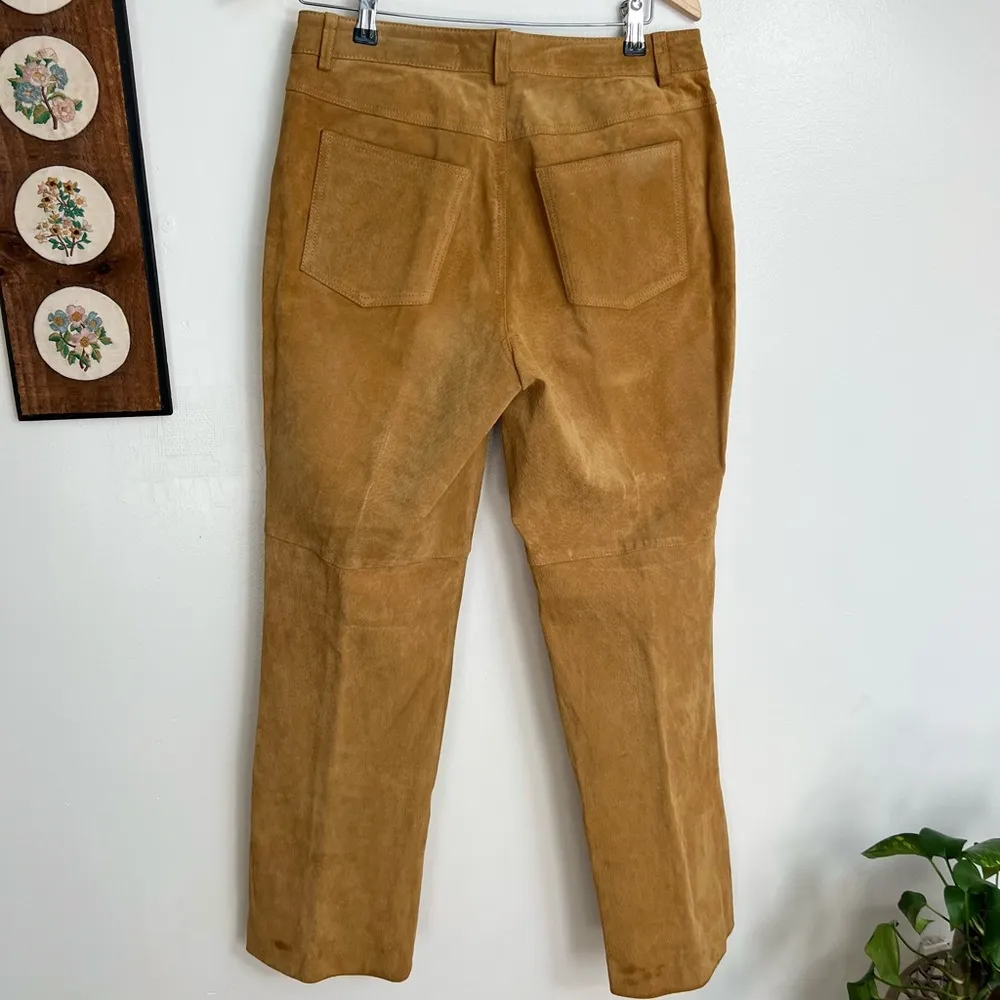 Vintage 90s Suede Leather Pants - Image 7