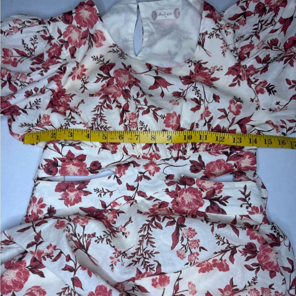 Altar’d State Floral Print Dress with Red Accents Size M.  #75 - Image 13