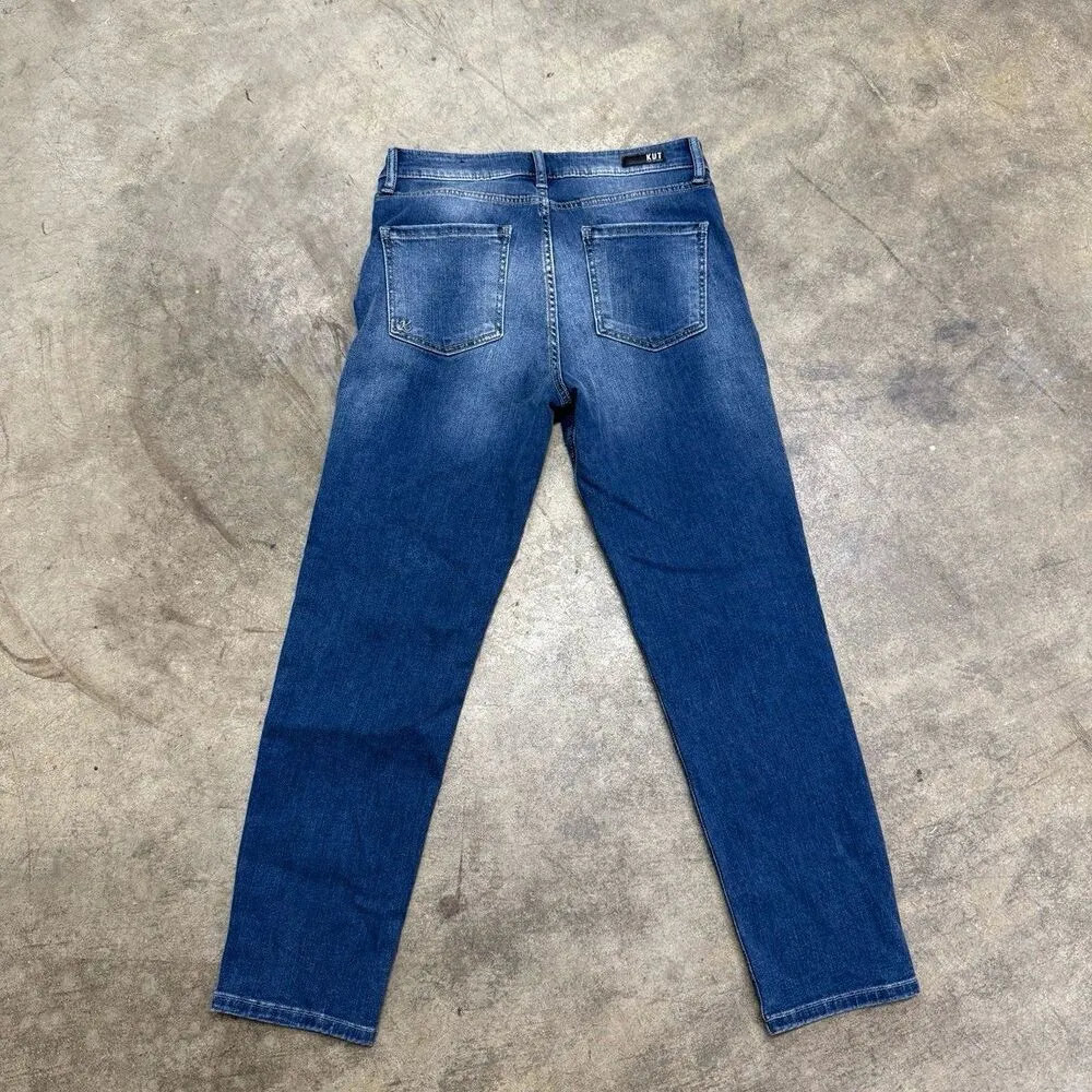 Kut from the Kloth Naomi Girlfriend Ankle Straight Leg jeans - Image 4