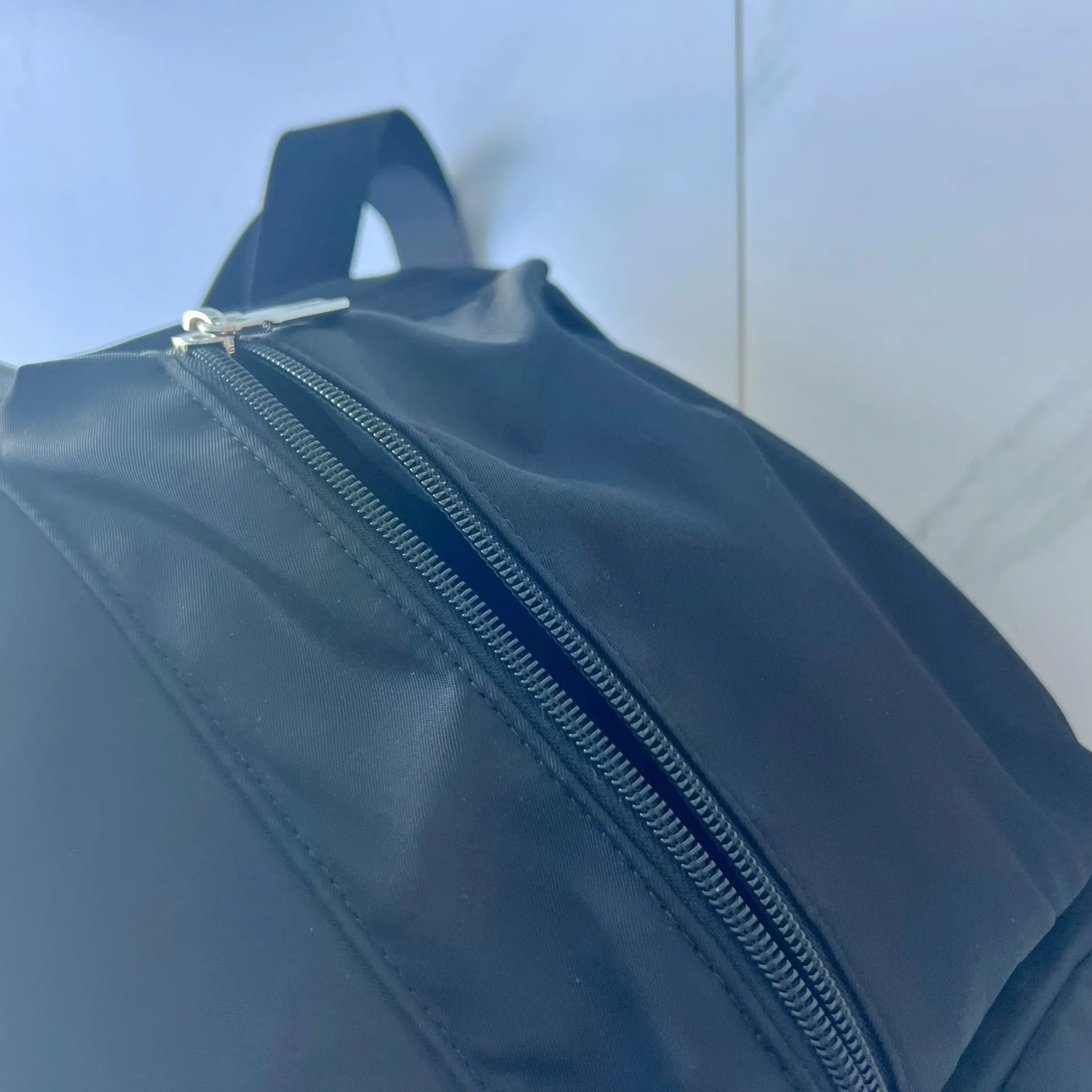 Small mini backpack black nylon water resistant 11x10x4.5 - Image 9