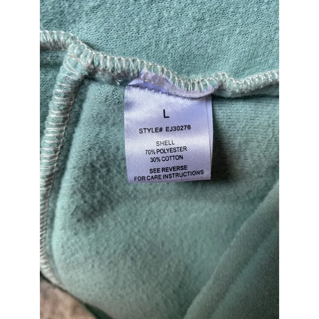 Oli & Hali Distressed Fleece Shacket L Soft Girl Coastal Lumberjane Quiet Luxury Blue Size L - Image 10