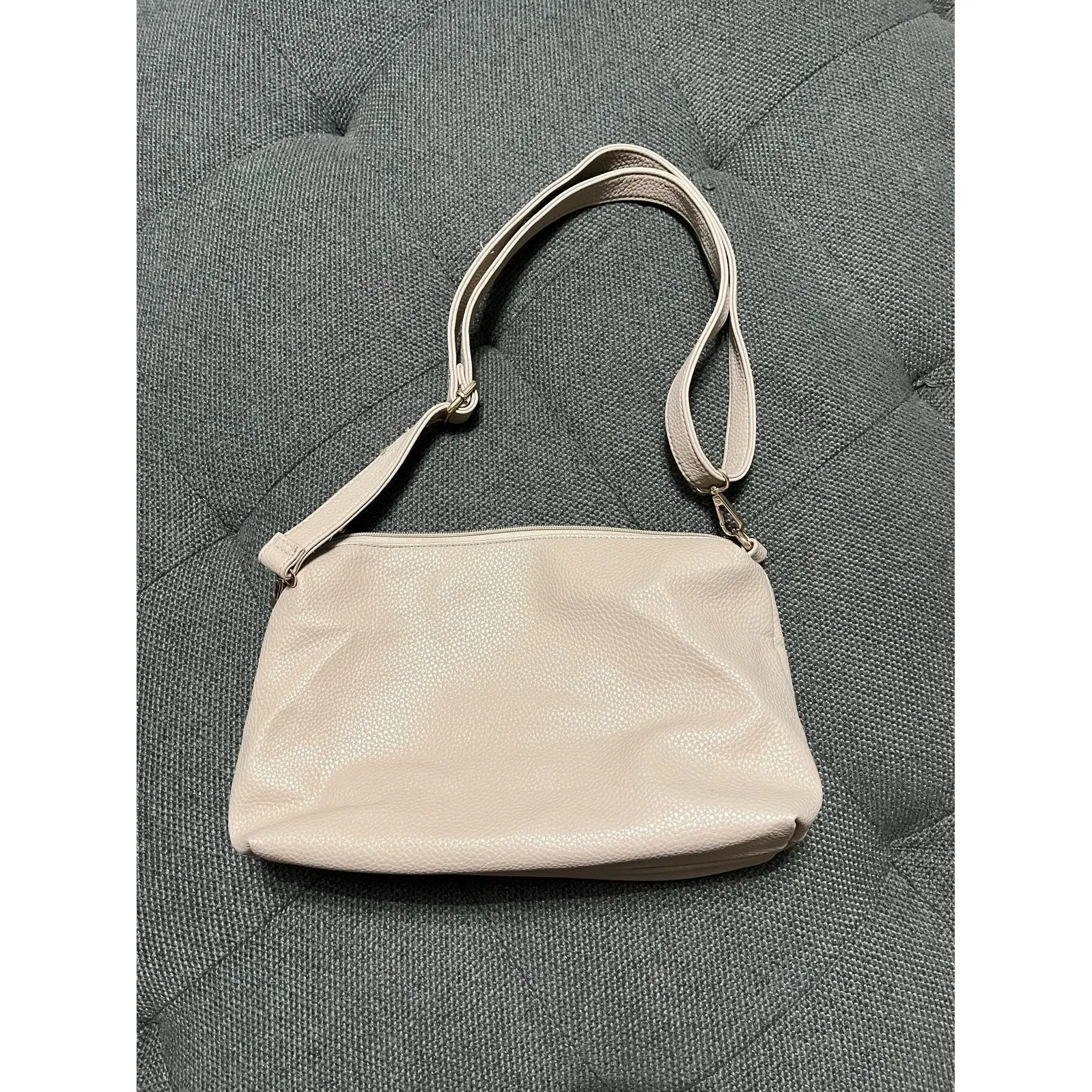 Cute cream camel beige adjustable small purse bag - Image 6