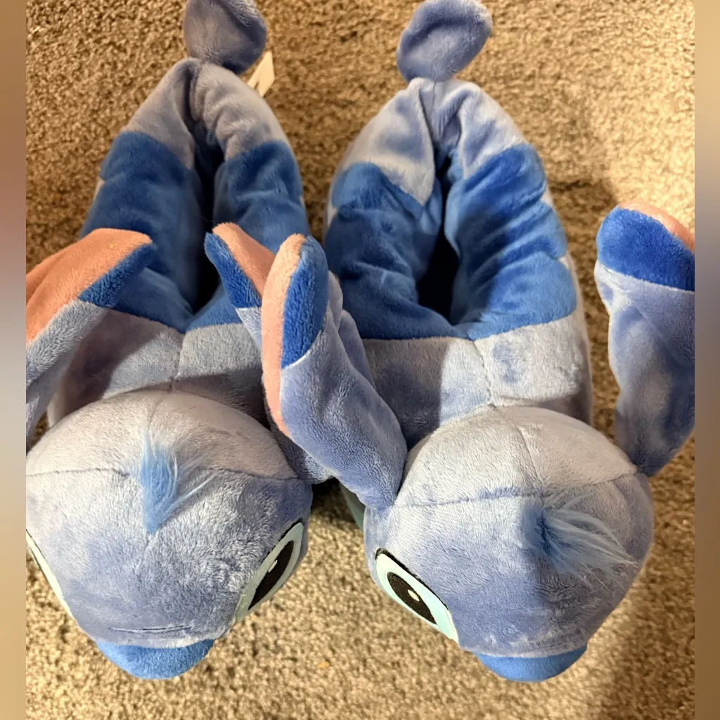Disney's Stitch Blue Character Cozy Slippers for Women - Image 2