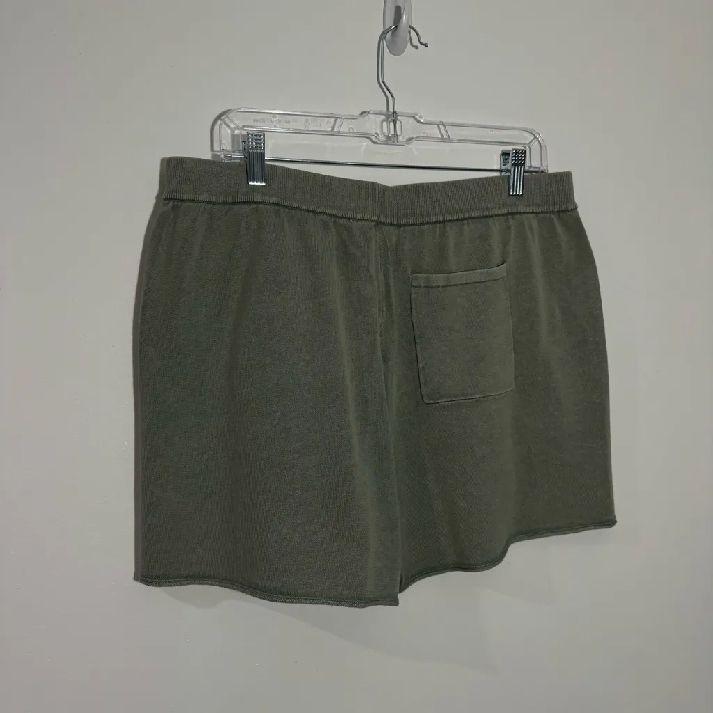 Barefoot Dreams Sunbleached Lounge Shorts‎ Faded In Clover Size 1X - Image 4