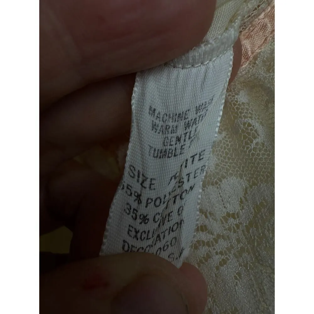 VTG Diane Von Furstenberg Lace Lined Nightgown Sz. S - Image 5