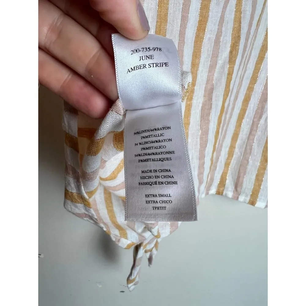 NWT Rails June Amber Stripe Blouse Top Sz. XS - Image 8