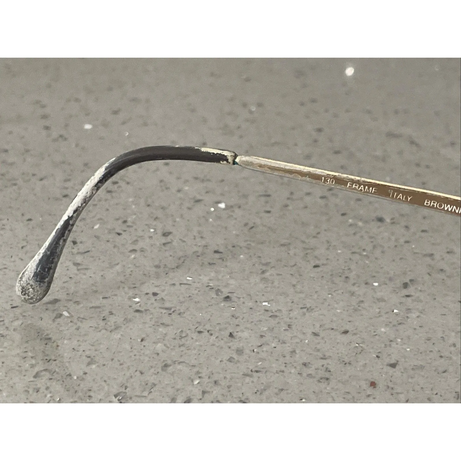 Vintage Luxottica Brownmist Fran 130 Eyeglasses Frames ONLY Brown Mist France - Image 7