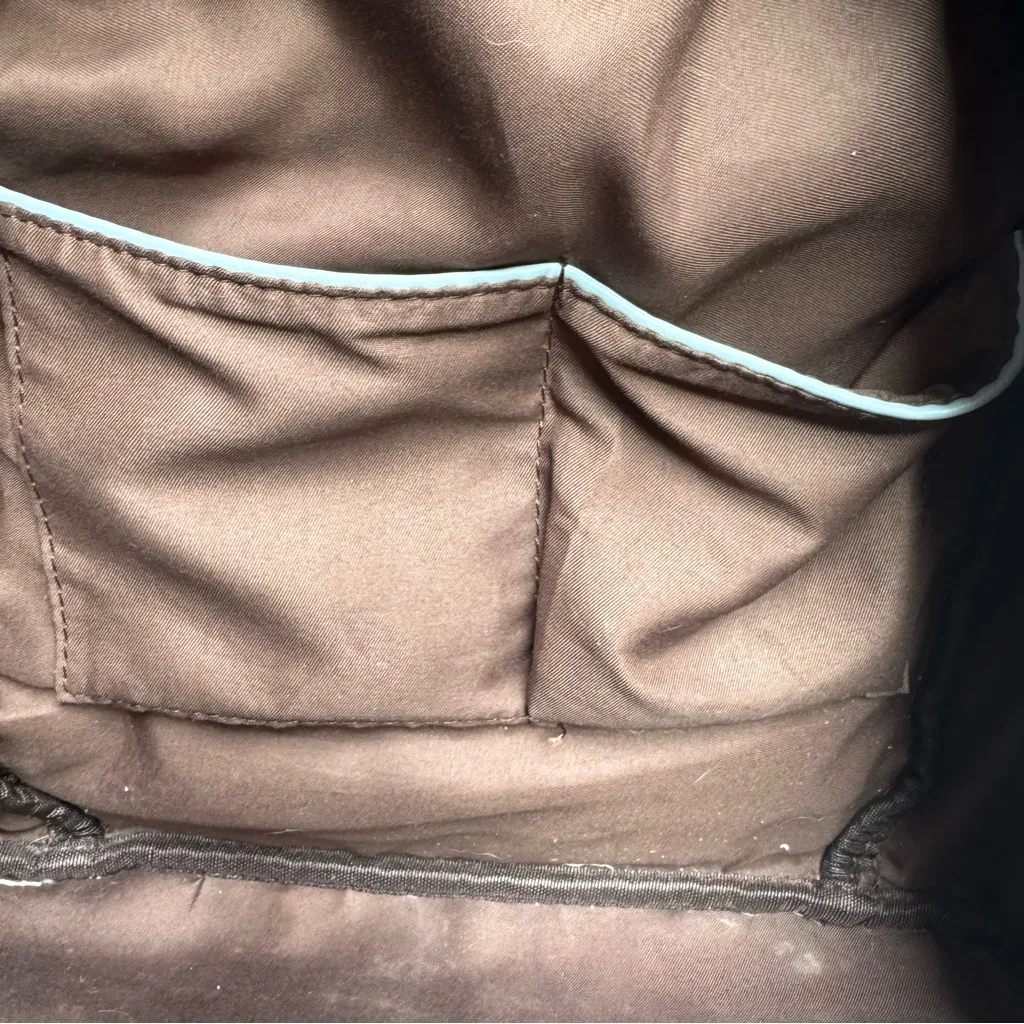 Telena Blue Casual Backpack with Leather - Image 9