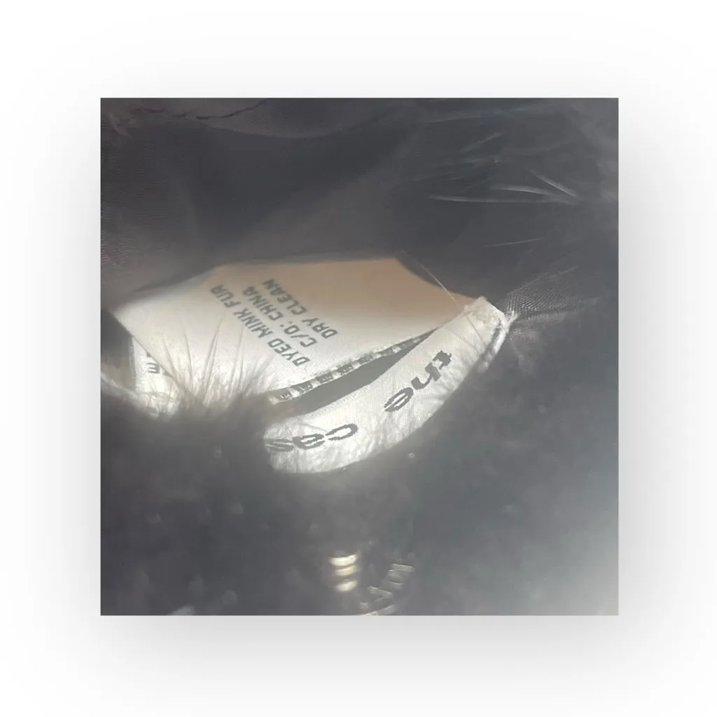 new The Cashmere Project ✽ Dyed Mink Braided Strap Crossbody Mini Bag ✽ Black ✽ - Image 11